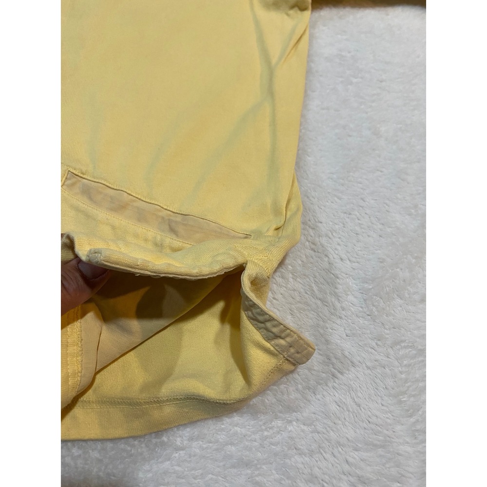 Tommy Bahama Womens L(12/14) Yellow Full Zip Mock Neck Jacket Palm Tree - Picture 7 of 8